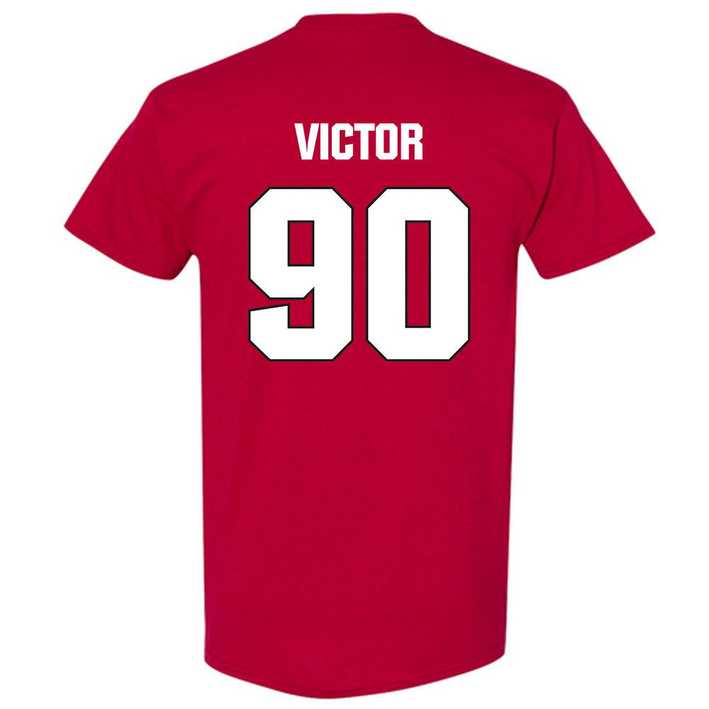 NC State - NCAA Football : Josiah Victor - Sports Shersey T-Shirt-1