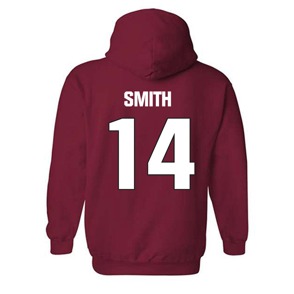 NC State - NCAA Football : Jacob Smith - Sports Shersey Hooded Sweatshirt-1
