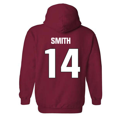 NC State - NCAA Football : Jacob Smith - Sports Shersey Hooded Sweatshirt-1