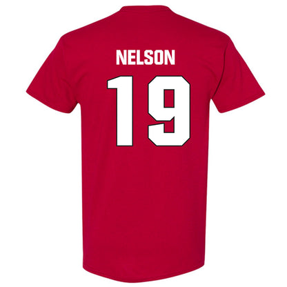 NC State - NCAA Football : DaKaari Nelson - Sports Shersey T-Shirt-1