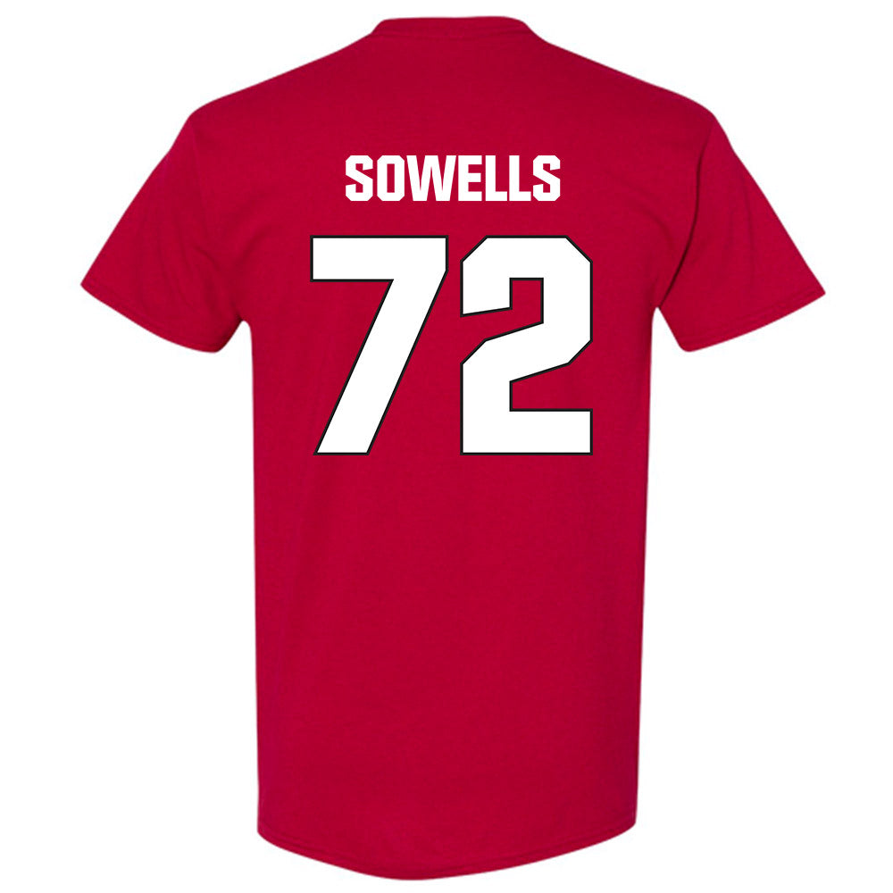 NC State - NCAA Football : Spike Sowells - Sports Shersey T-Shirt-1