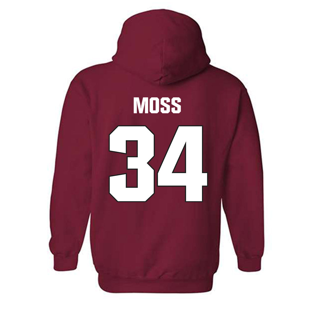 NC State - NCAA Football : Noah Moss - Sports Shersey Hooded Sweatshirt-1