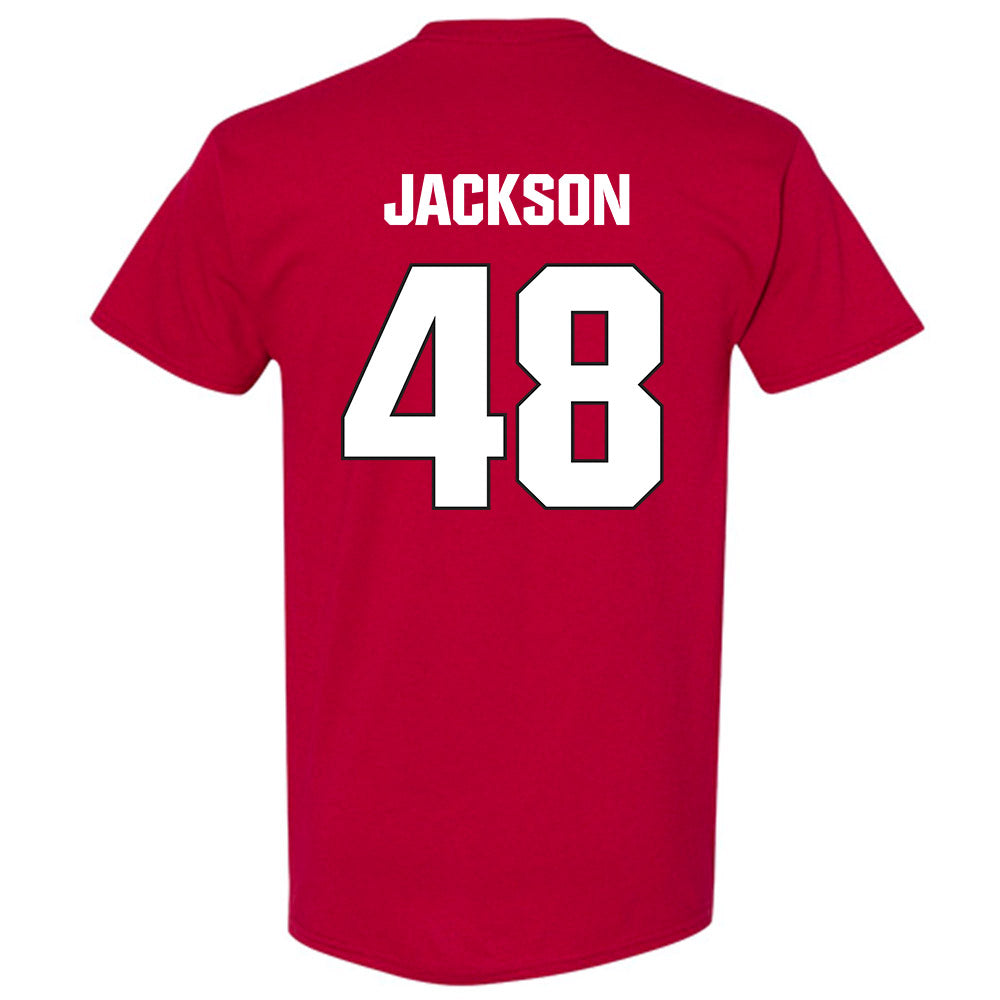 NC State - NCAA Football : Hunter Jackson - Sports Shersey T-Shirt-1