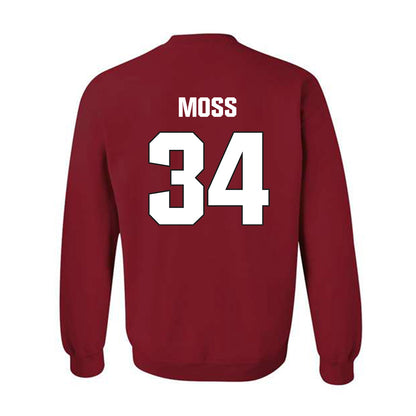 NC State - NCAA Football : Noah Moss - Sports Shersey Crewneck Sweatshirt-1