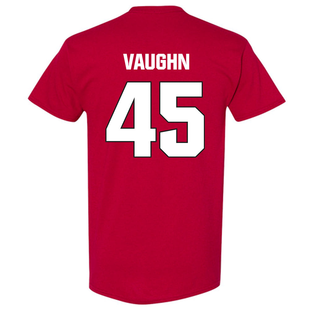 NC State - NCAA Football : Tex Vaughn - Sports Shersey T-Shirt-1