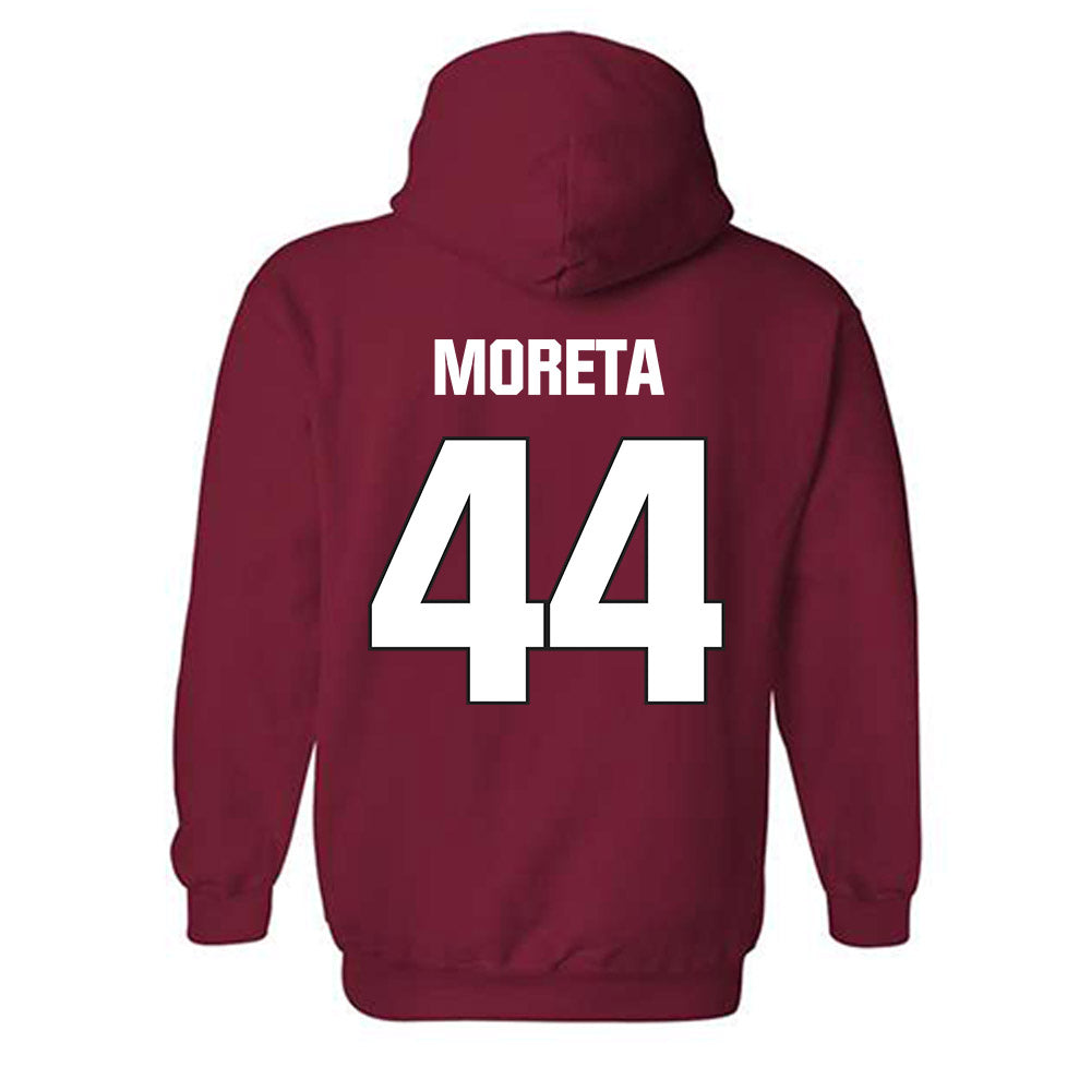 NC State - NCAA Football : Jordan Moreta - Sports Shersey Hooded Sweatshirt-1
