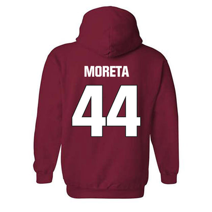NC State - NCAA Football : Jordan Moreta - Sports Shersey Hooded Sweatshirt-1