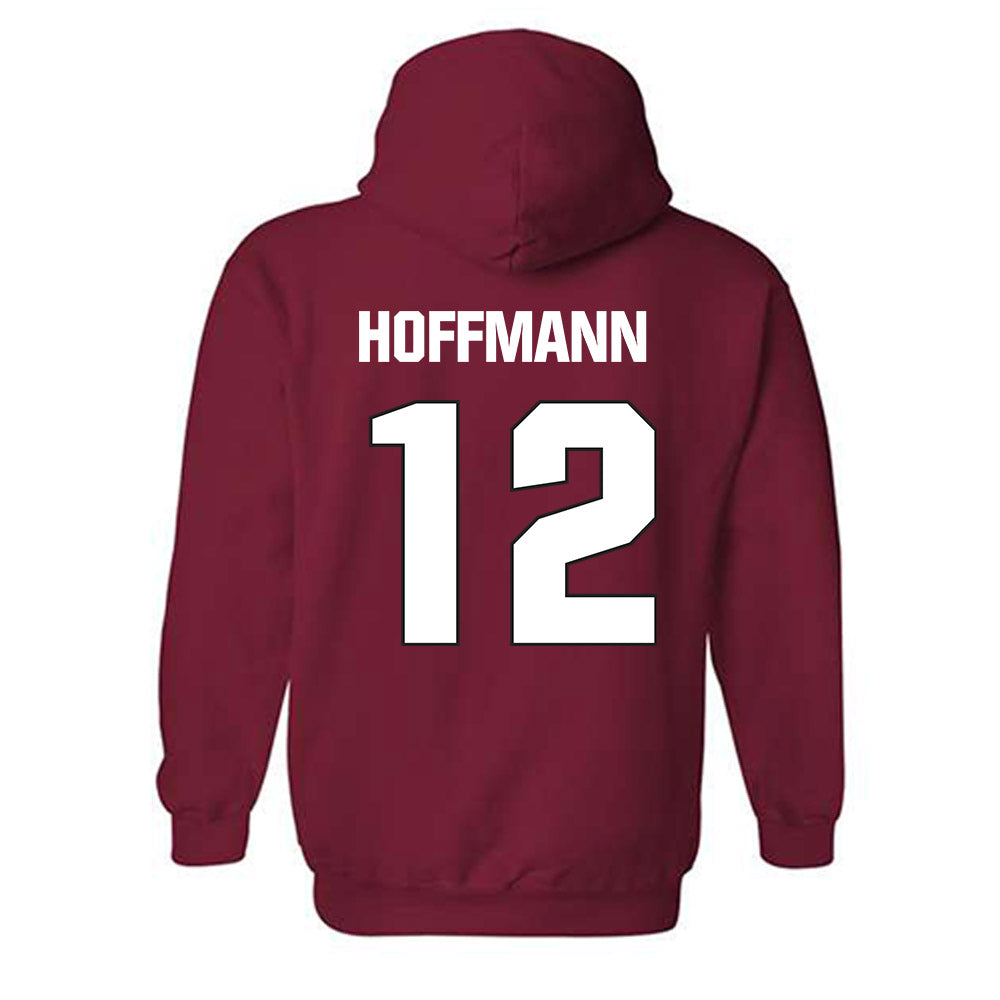NC State - NCAA Football : teddy hoffmann - Sports Shersey Hooded Sweatshirt-1