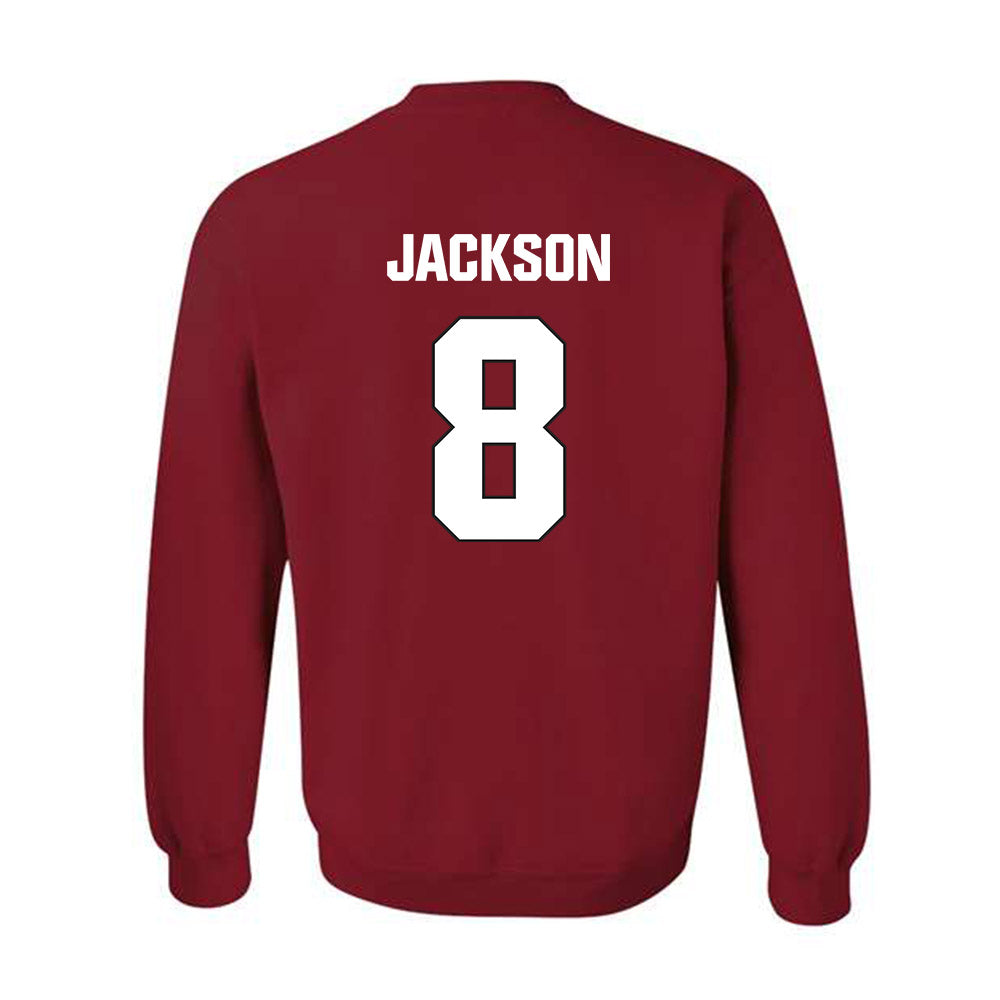 NC State - NCAA Football : Keenan Jackson - Sports Shersey Crewneck Sweatshirt-1