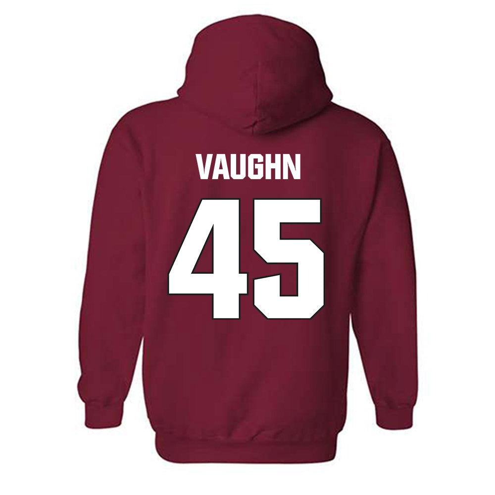 NC State - NCAA Football : Tex Vaughn - Sports Shersey Hooded Sweatshirt-1