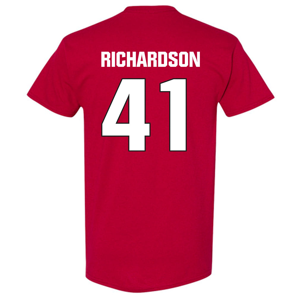 NC State - NCAA Football : AJ Richardson - Sports Shersey T-Shirt-1