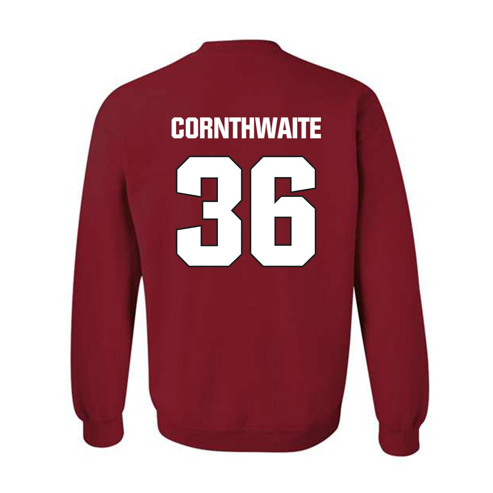 NC State - NCAA Football : Cameron Cornthwaite - Sports Shersey Crewneck Sweatshirt-1