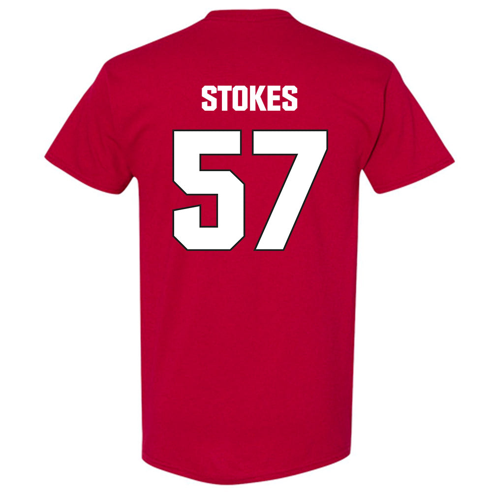 NC State - NCAA Football : Steven Stokes - Sports Shersey T-Shirt-1