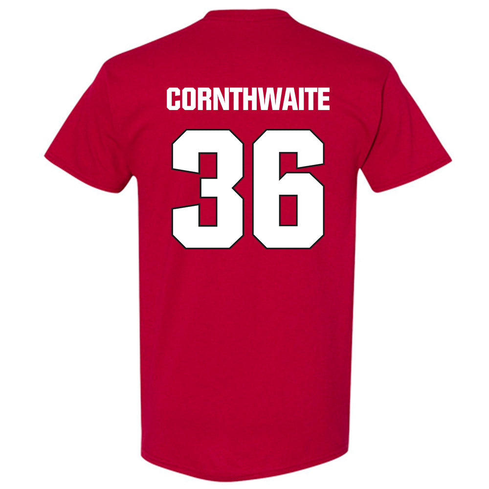 NC State - NCAA Football : Cameron Cornthwaite - Sports Shersey T-Shirt-1