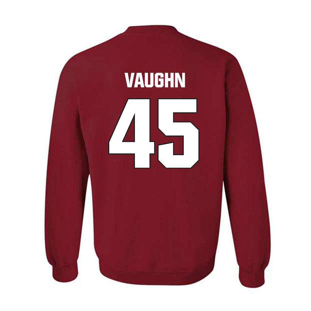 NC State - NCAA Football : Tex Vaughn - Sports Shersey Crewneck Sweatshirt-1