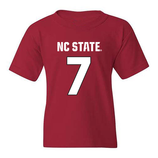 NC State - NCAA Football : Davion Gause - Sports Shersey Youth T-Shirt-0