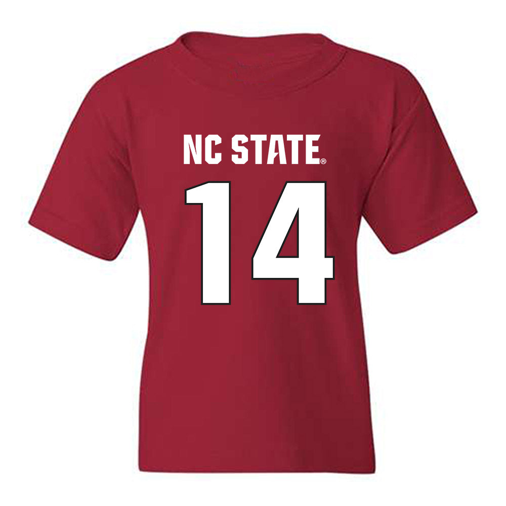 NC State - NCAA Football : Jacob Smith - Sports Shersey Youth T-Shirt-0