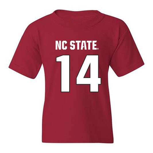 NC State - NCAA Football : Jacob Smith - Sports Shersey Youth T-Shirt-0