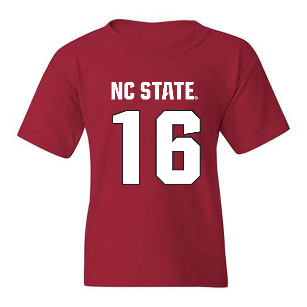 NC State - NCAA Football : King Mack - Sports Shersey Youth T-Shirt-0