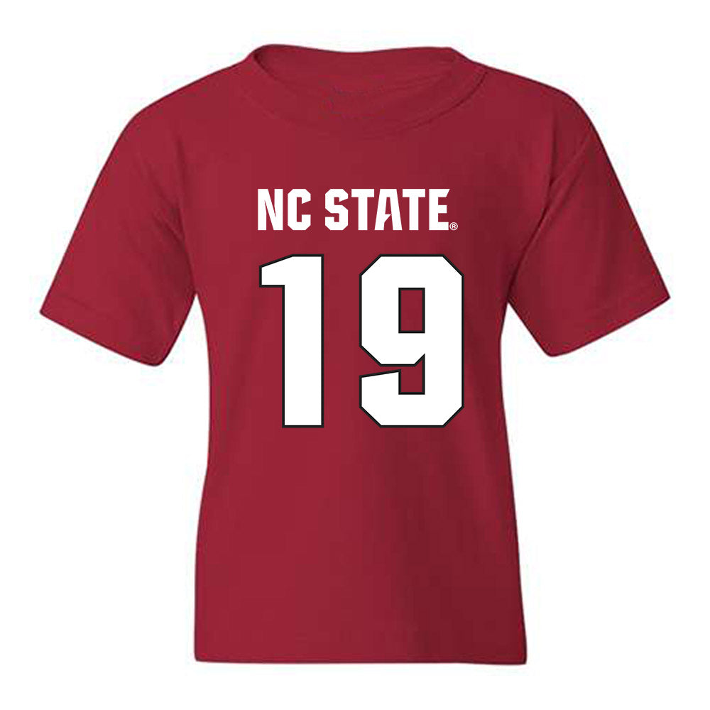 NC State - NCAA Football : DaKaari Nelson - Sports Shersey Youth T-Shirt-0