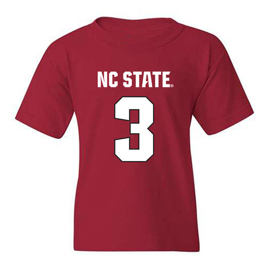 NC State - NCAA Football : Tristan Teasdell - Sports Shersey Youth T-Shirt-0
