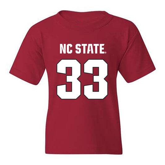NC State - NCAA Football : Zykir Moore - Sports Shersey Youth T-Shirt-0