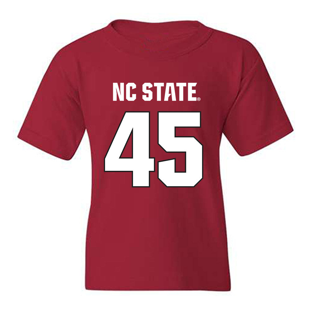 NC State - NCAA Football : Tex Vaughn - Sports Shersey Youth T-Shirt-0