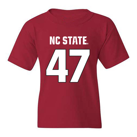 NC State - NCAA Football : Jackson Mastor - Sports Shersey Youth T-Shirt-0
