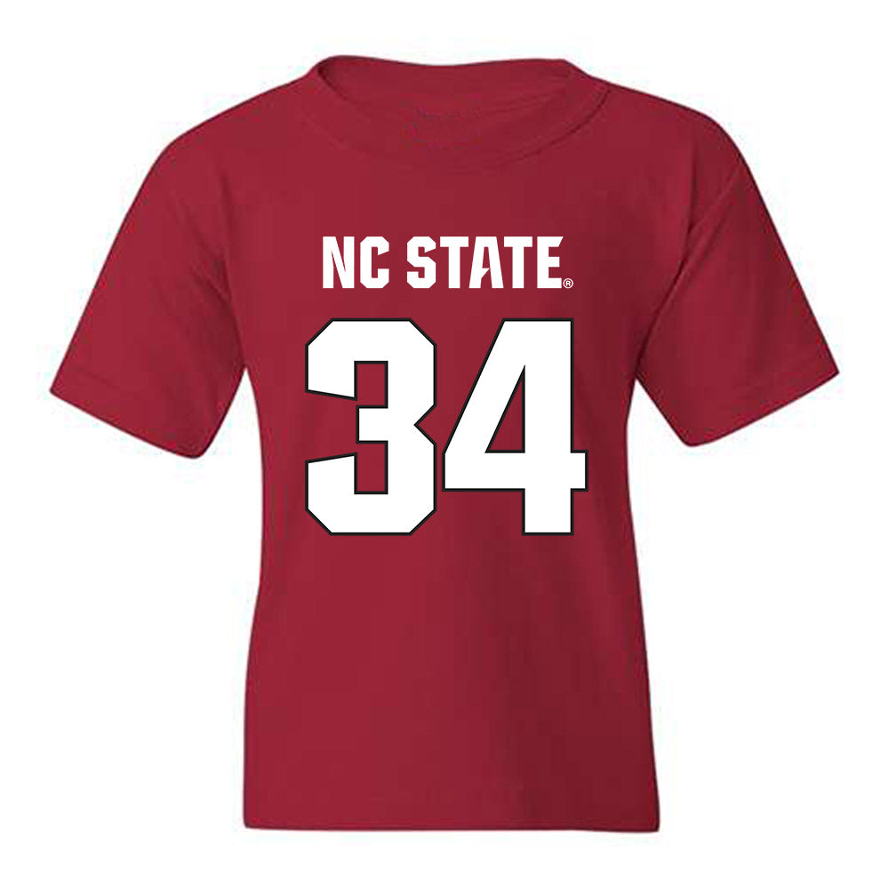 NC State - NCAA Football : Noah Moss - Sports Shersey Youth T-Shirt-0