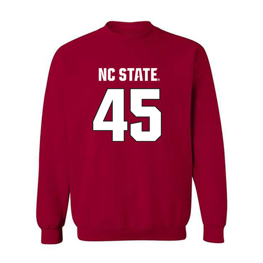 NC State - NCAA Football : Tex Vaughn - Sports Shersey Crewneck Sweatshirt-0