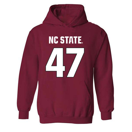 NC State - NCAA Football : Jackson Mastor - Sports Shersey Hooded Sweatshirt-0