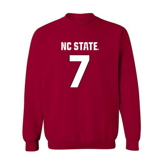 NC State - NCAA Football : Davion Gause - Sports Shersey Crewneck Sweatshirt-0