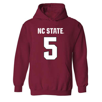 NC State - NCAA Football : Michelle Garcia - Sports Shersey Hooded Sweatshirt-0