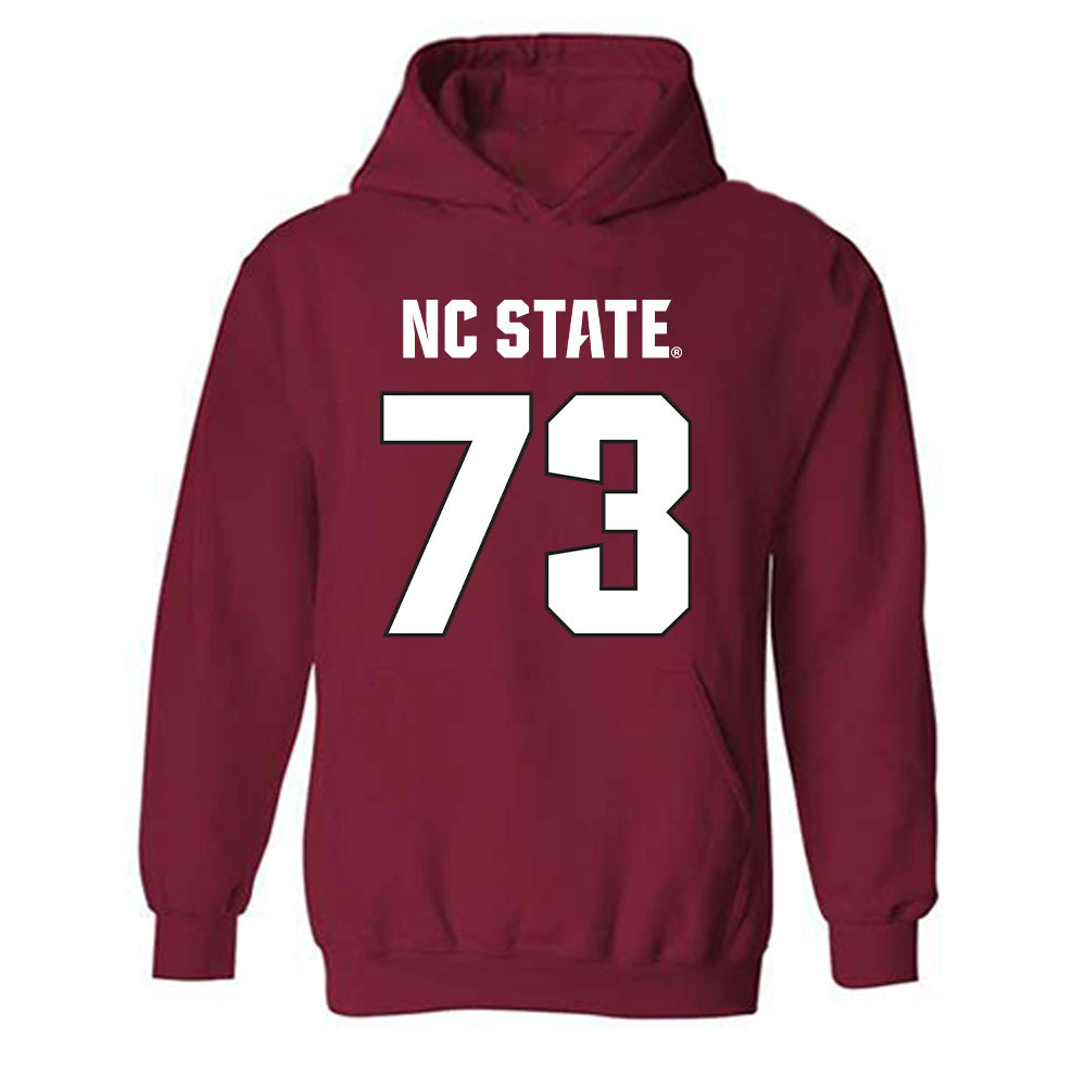 NC State - NCAA Football : Brady Sakowitz - Sports Shersey Hooded Sweatshirt-0