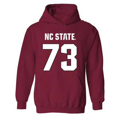 NC State - NCAA Football : Brady Sakowitz - Sports Shersey Hooded Sweatshirt-0
