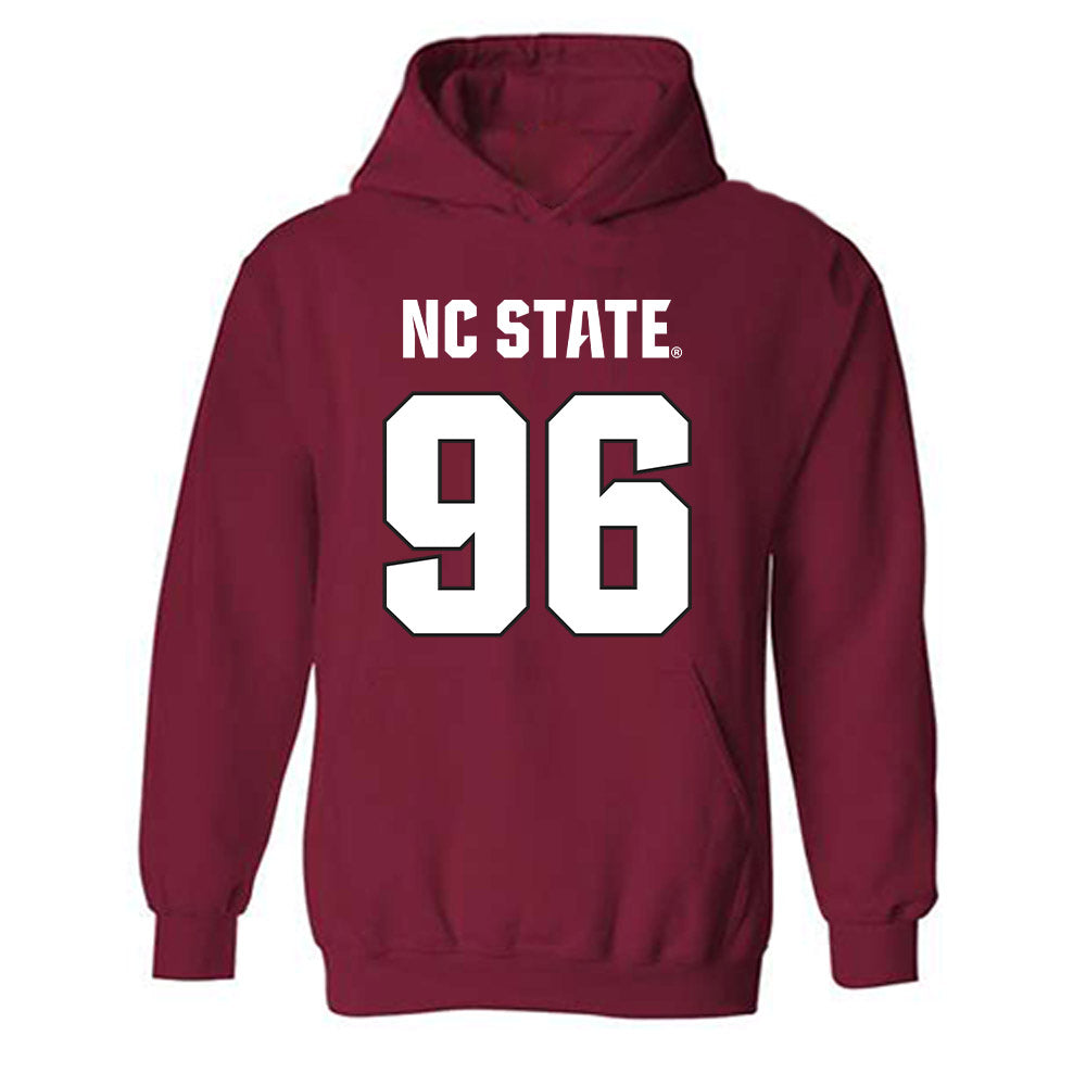 NC State - NCAA Football : Jackson Waller - Sports Shersey Hooded Sweatshirt-0