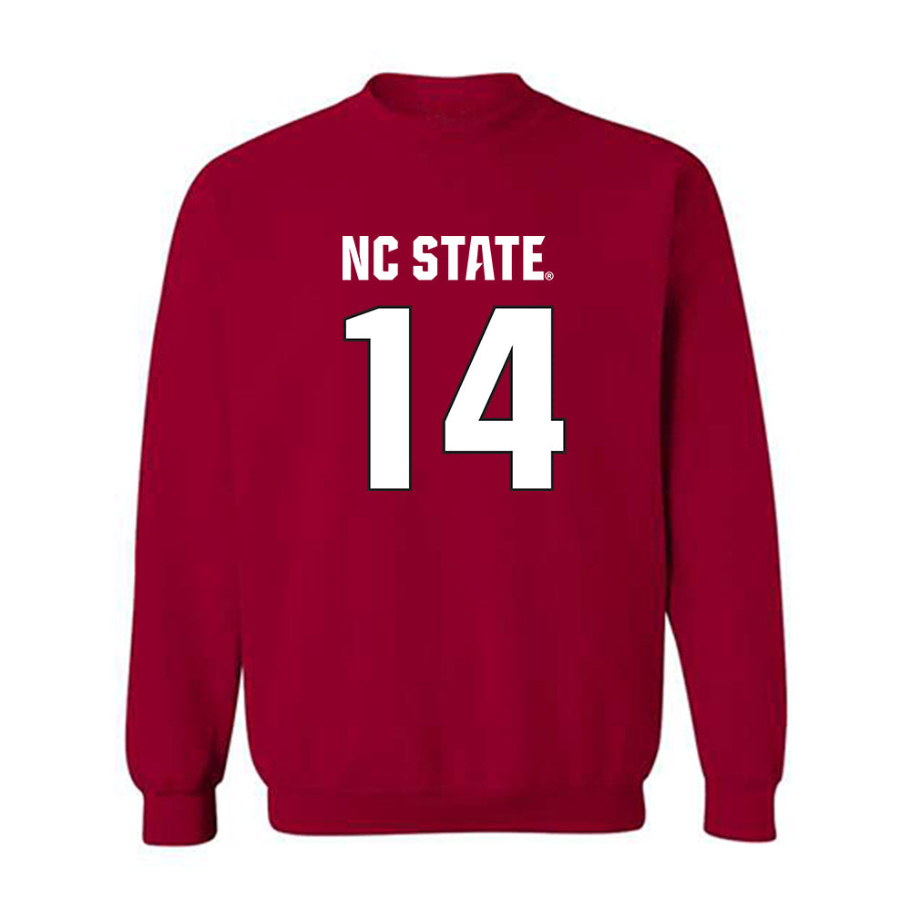 NC State - NCAA Football : Jacob Smith - Sports Shersey Crewneck Sweatshirt-0