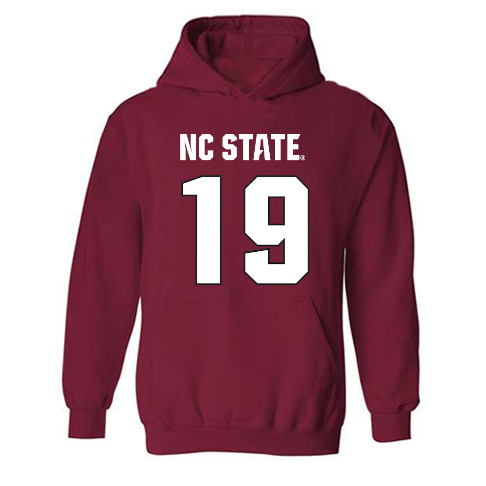 NC State - NCAA Football : DaKaari Nelson - Sports Shersey Hooded Sweatshirt-0