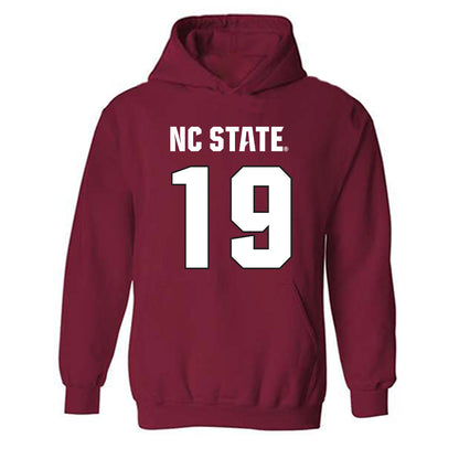 NC State - NCAA Football : DaKaari Nelson - Sports Shersey Hooded Sweatshirt-0