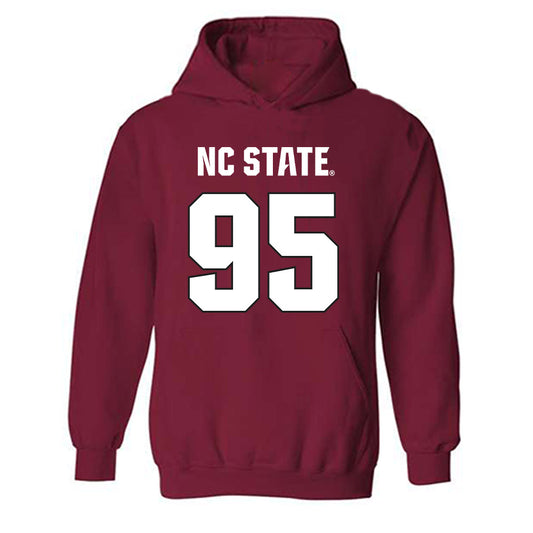 NC State - NCAA Football : Jacquey Ferguson - Sports Shersey Hooded Sweatshirt-0