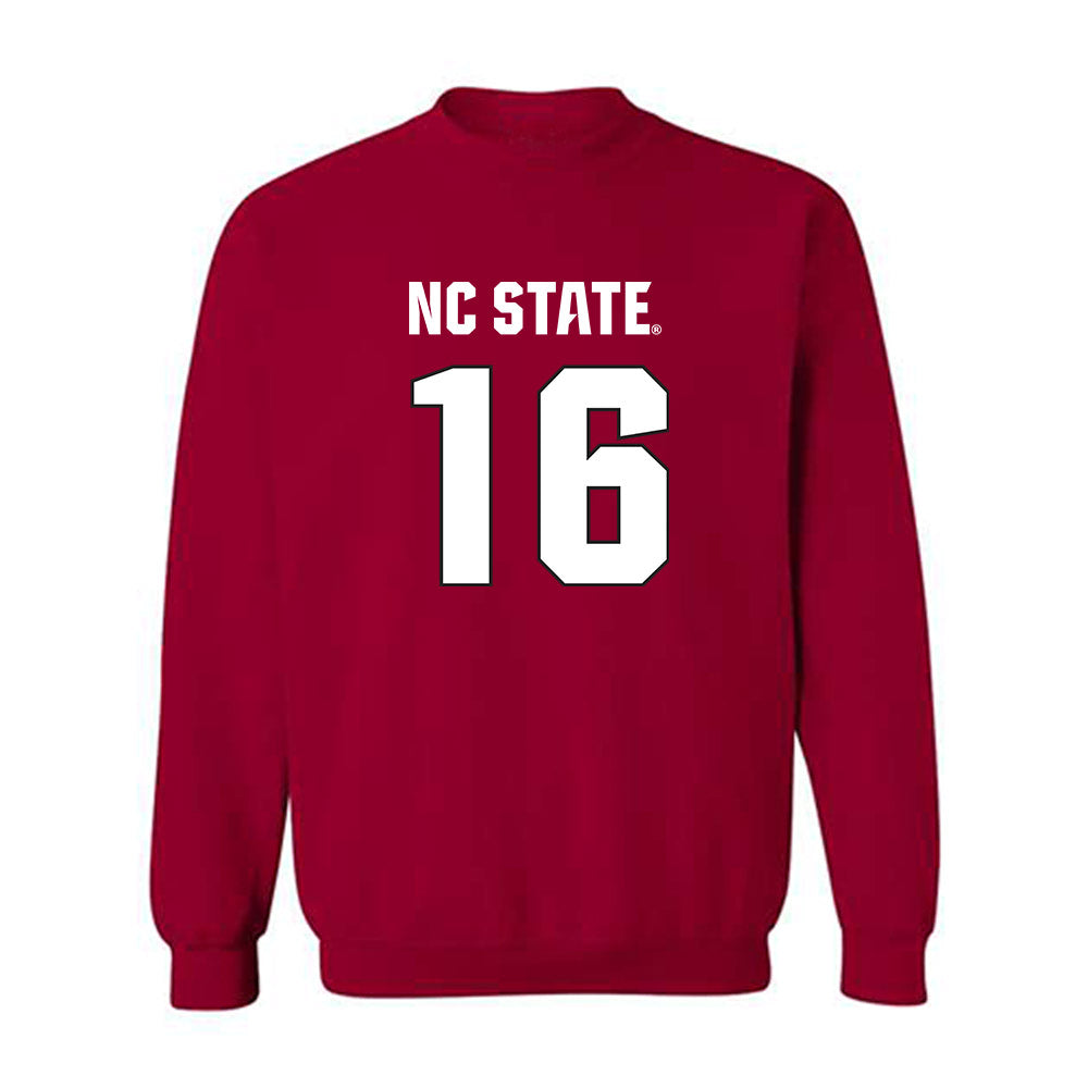 NC State - NCAA Football : King Mack - Sports Shersey Crewneck Sweatshirt-0