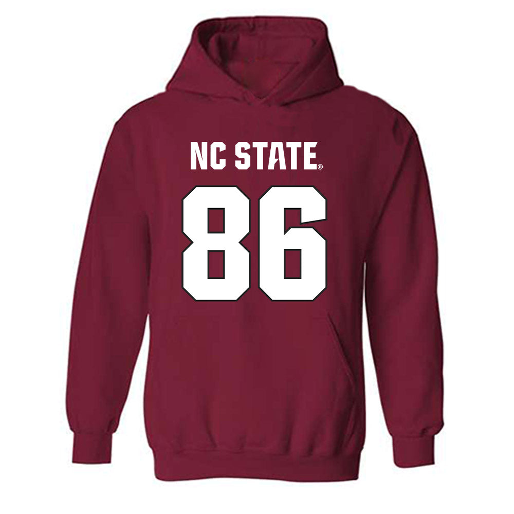 NC State - NCAA Football : Ian Flynt - Sports Shersey Hooded Sweatshirt-0