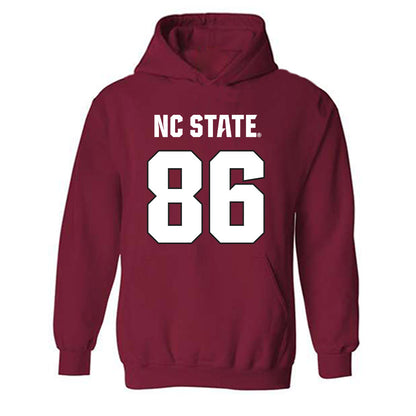 NC State - NCAA Football : Ian Flynt - Sports Shersey Hooded Sweatshirt-0