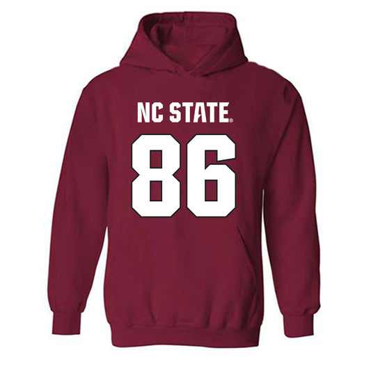 NC State - NCAA Football : Ian Flynt - Sports Shersey Hooded Sweatshirt-0