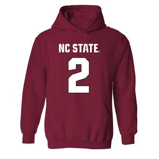 NC State - NCAA Football : Joshisa Trader - Sports Shersey Hooded Sweatshirt-0