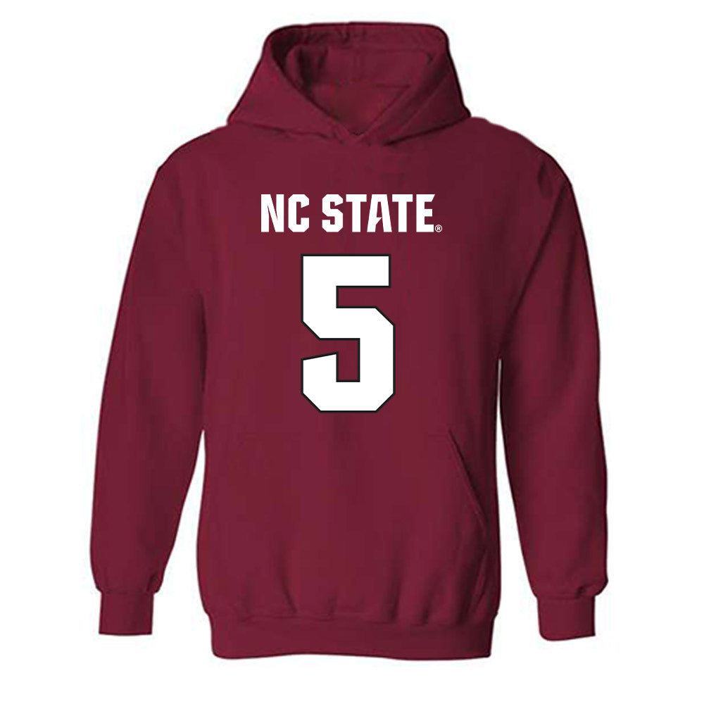 NC State - NCAA Football : Harvey Dyson III - Sports Shersey Hooded Sweatshirt-0