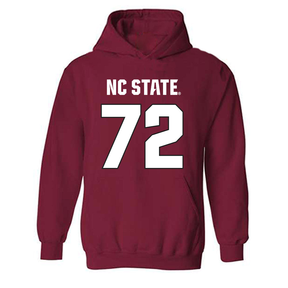 NC State - NCAA Football : Spike Sowells - Sports Shersey Hooded Sweatshirt-0