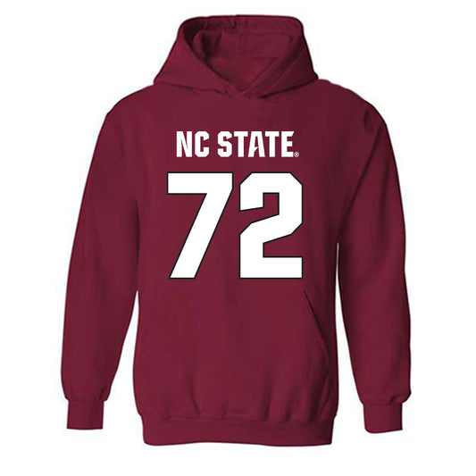 NC State - NCAA Football : Spike Sowells - Sports Shersey Hooded Sweatshirt-0