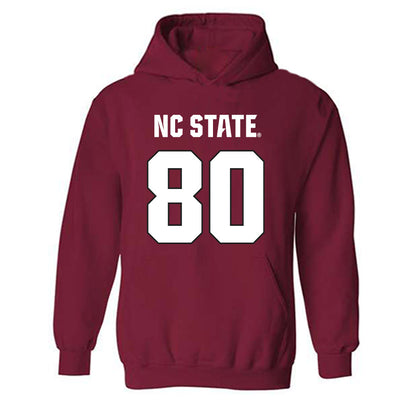 NC State - NCAA Football : Damaad Lewis - Sports Shersey Hooded Sweatshirt-0