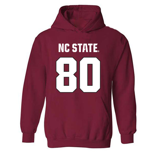 NC State - NCAA Football : Damaad Lewis - Sports Shersey Hooded Sweatshirt-0